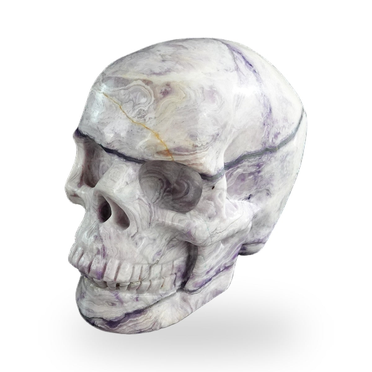 Purple Malachite crystal skull 3" SKH30PM10 photo 8
