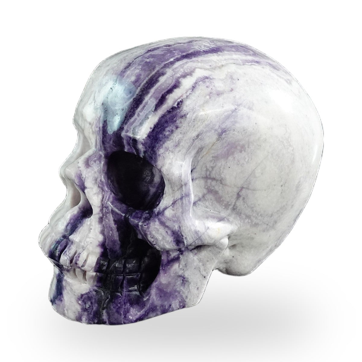 Purple Malachite crystal skull 3" SKH30PM11 photo 7
