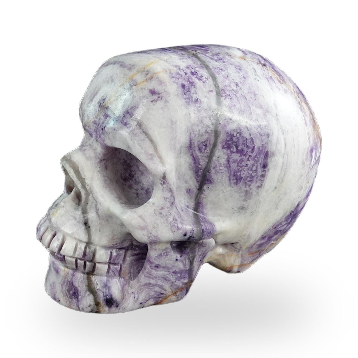Purple Malachite crystal skull 3" SKH30PM16 photo 7