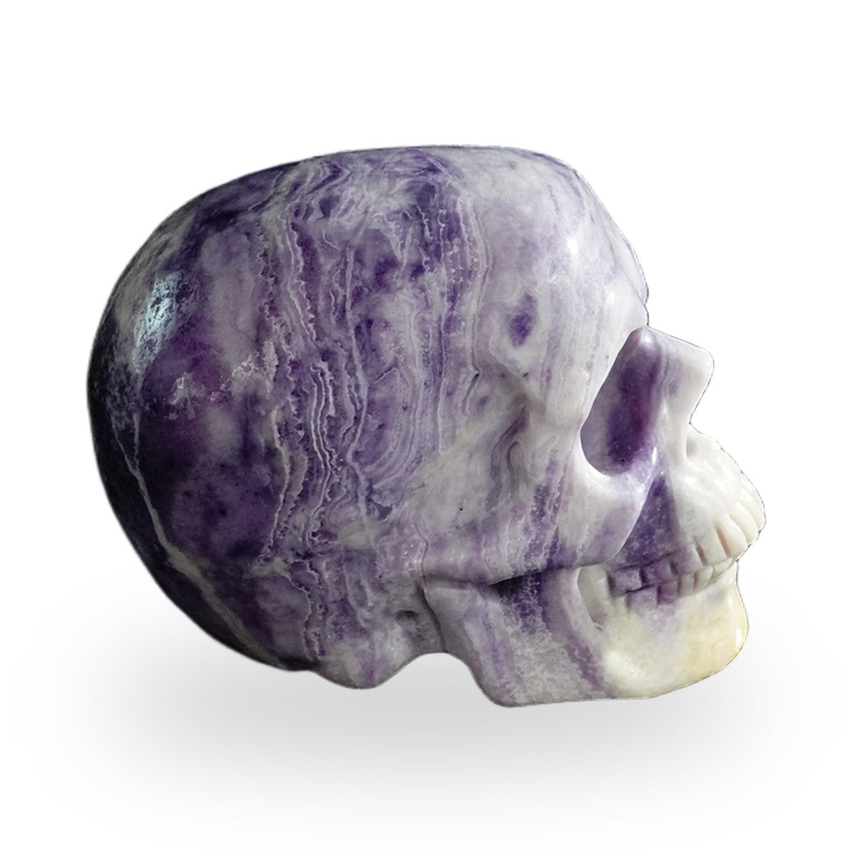Purple Malachite crystal skull 3" SKH30PM18 photo 4