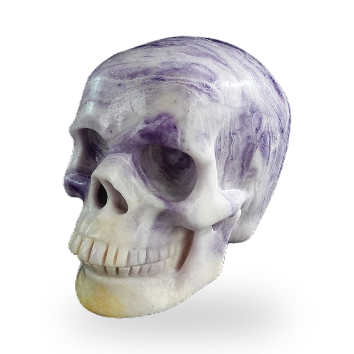 Purple Malachite crystal skull 3" SKH30PM18 photo 7