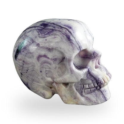 Purple Malachite crystal skull 3" SKH30PM19 photo 4