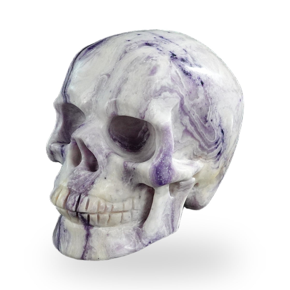 Purple Malachite crystal skull 3" SKH30PM19 photo 7