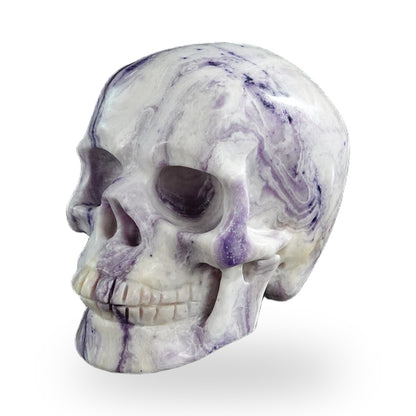 Purple Malachite crystal skull 3" SKH30PM19 photo 7