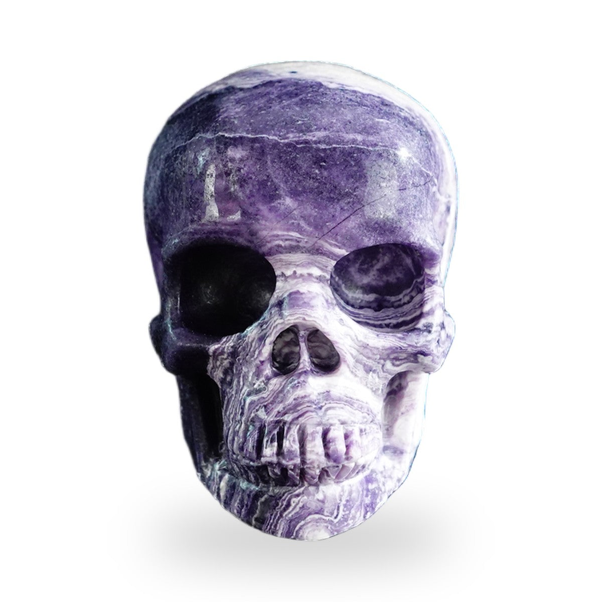 Purple Malachite crystal skull 3" SKH30PM20 photo 1
