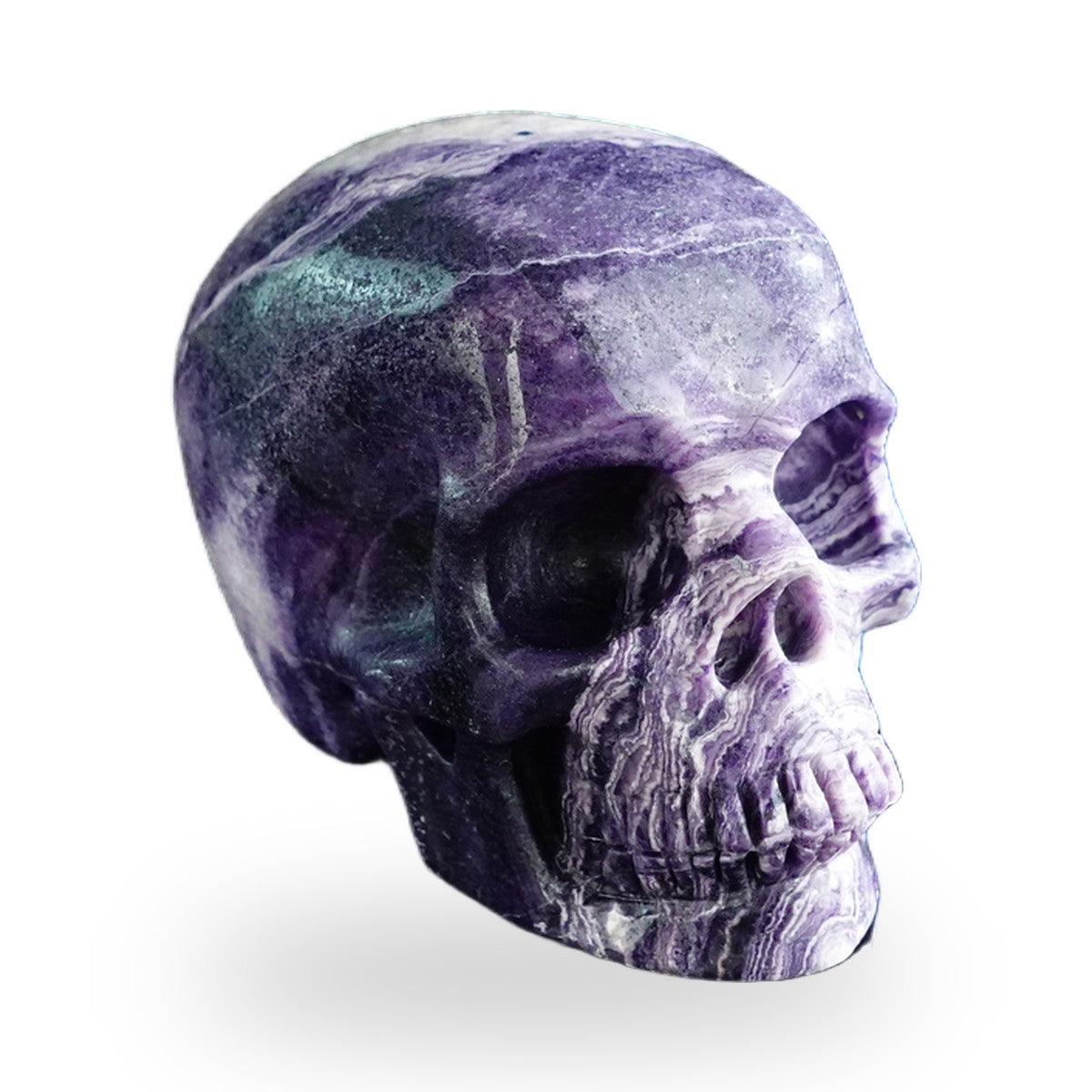 Purple Malachite crystal skull 3" SKH30PM20 photo 3
