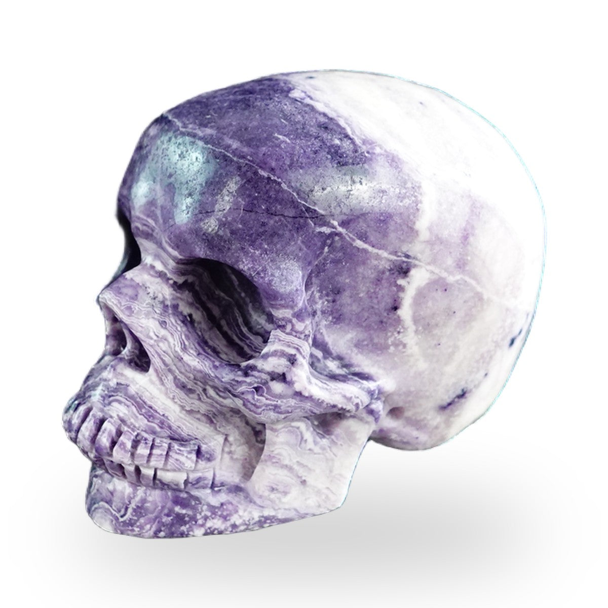 Purple Malachite crystal skull 3" SKH30PM20 photo 7
