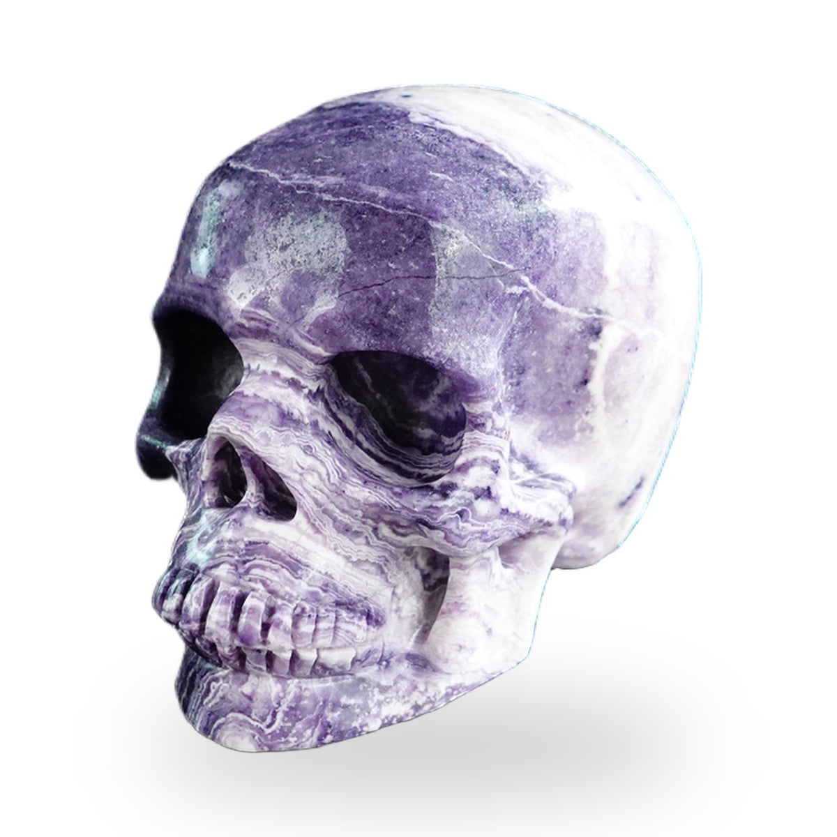 Purple Malachite crystal skull 3" SKH30PM20 photo 8