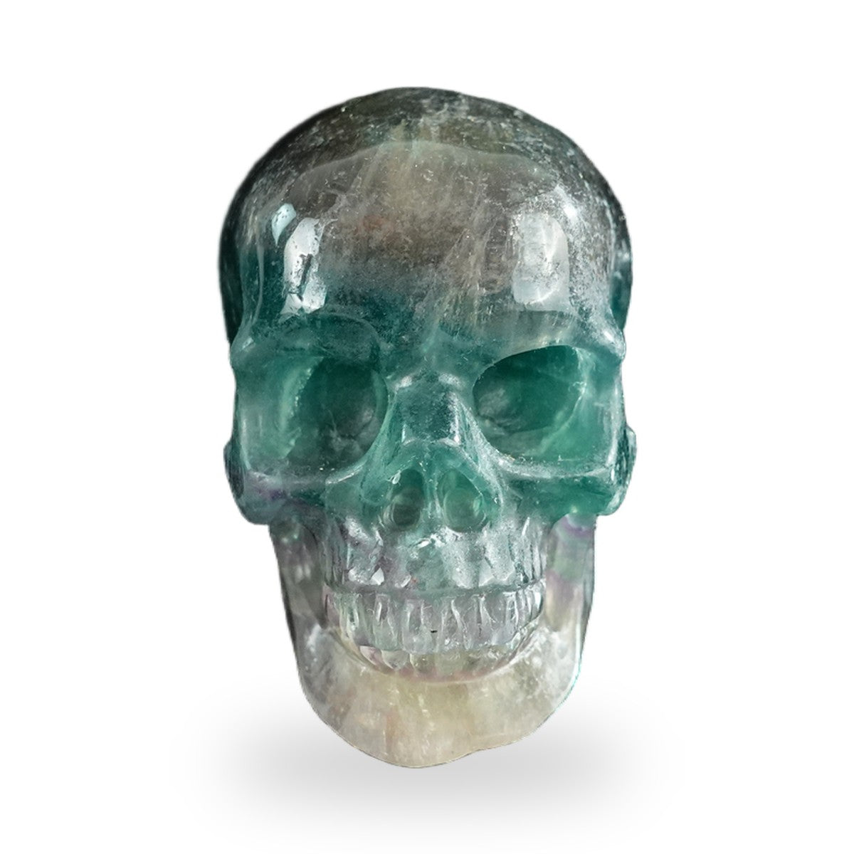 Rainbow Fluorite crystal skull 3" SKH30GF02 photo 1