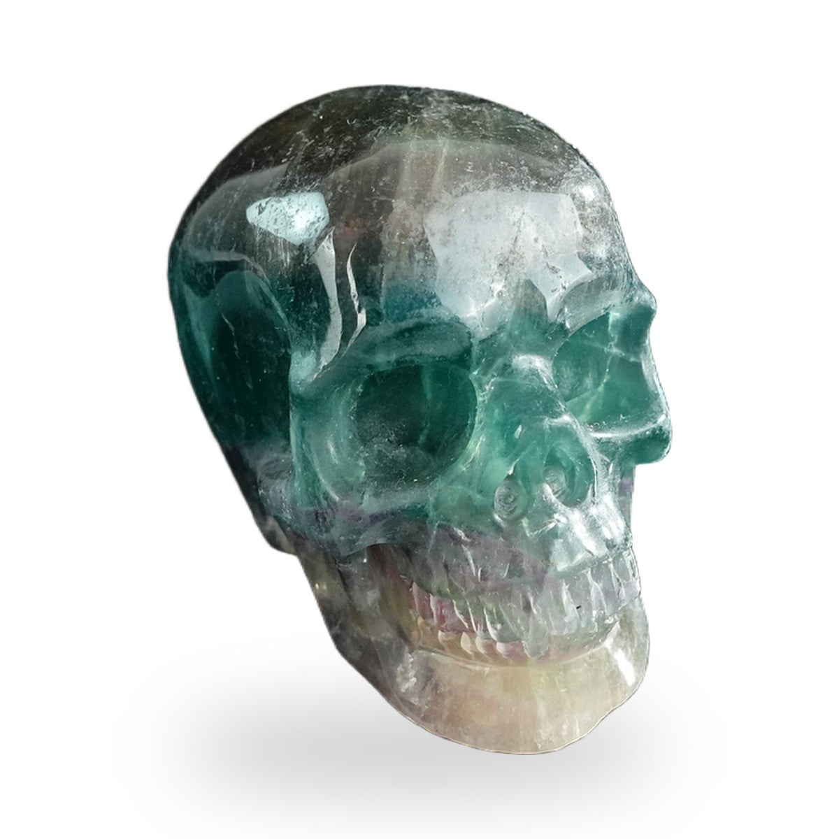 Rainbow Fluorite crystal skull 3" SKH30GF02 photo 2