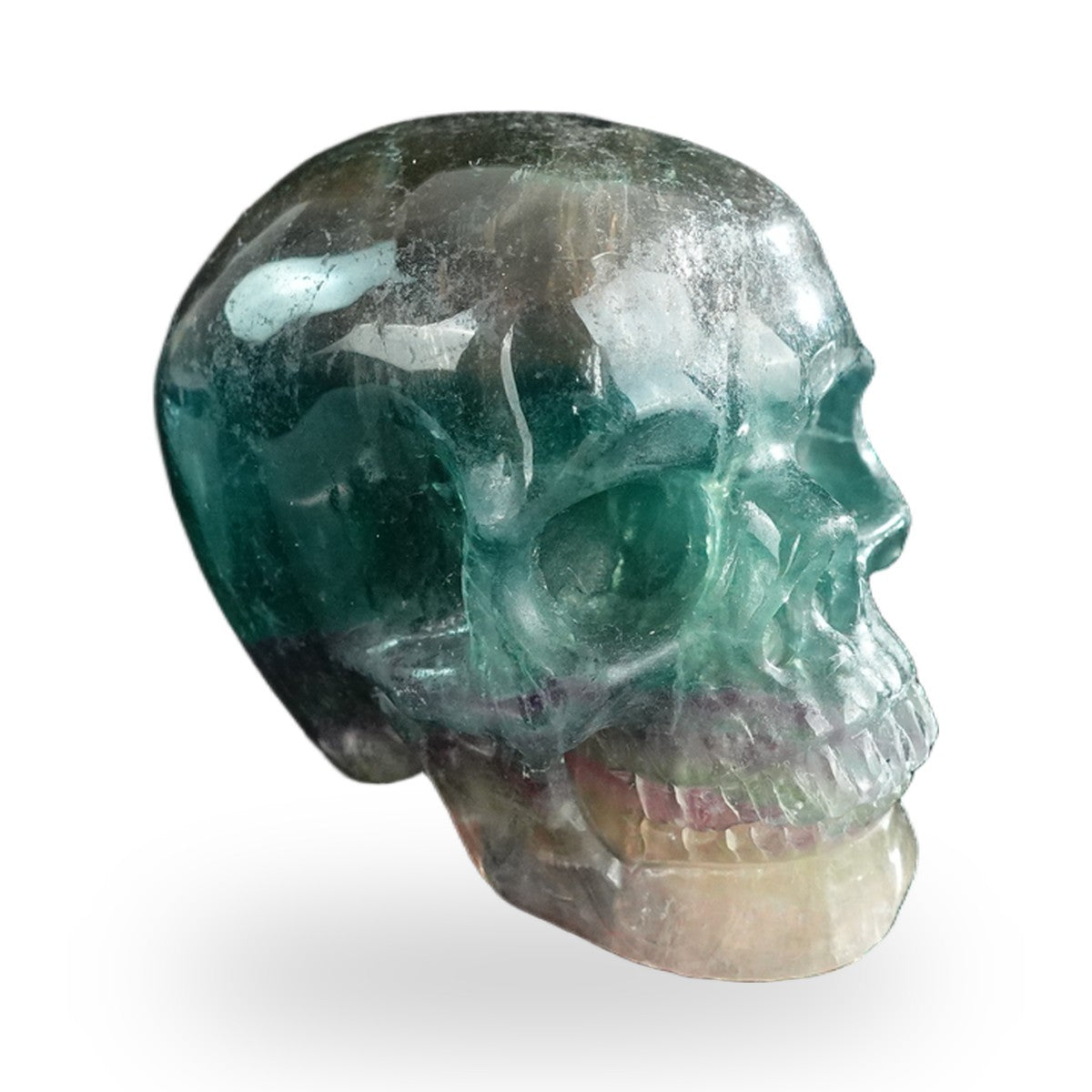 Rainbow Fluorite crystal skull 3" SKH30GF02 photo 3