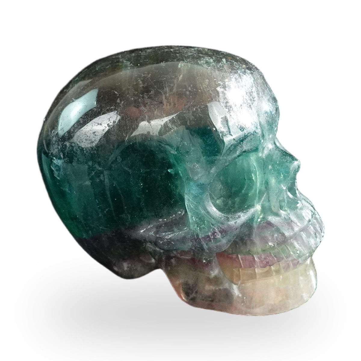 Rainbow Fluorite crystal skull 3" SKH30GF02 photo 4