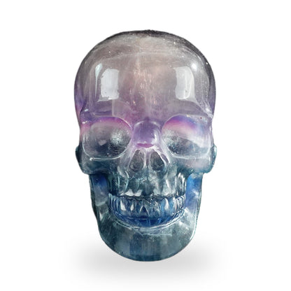 Rainbow Fluorite crystal skull 3" SKH30GF03 photo 1