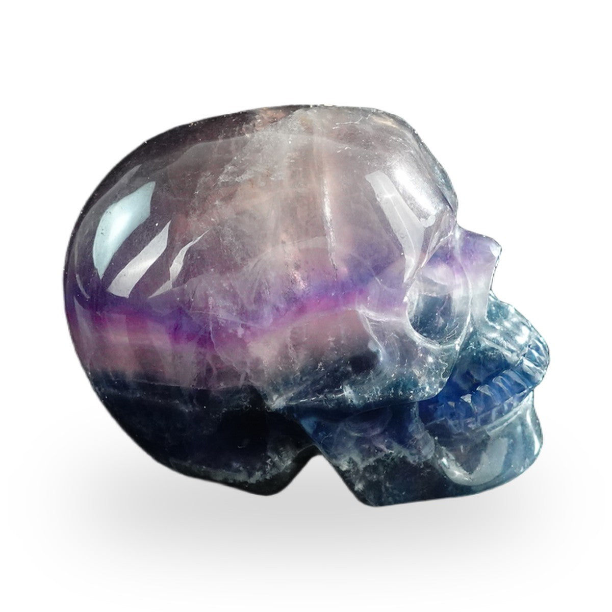 Rainbow Fluorite crystal skull 3" SKH30GF03 photo 5