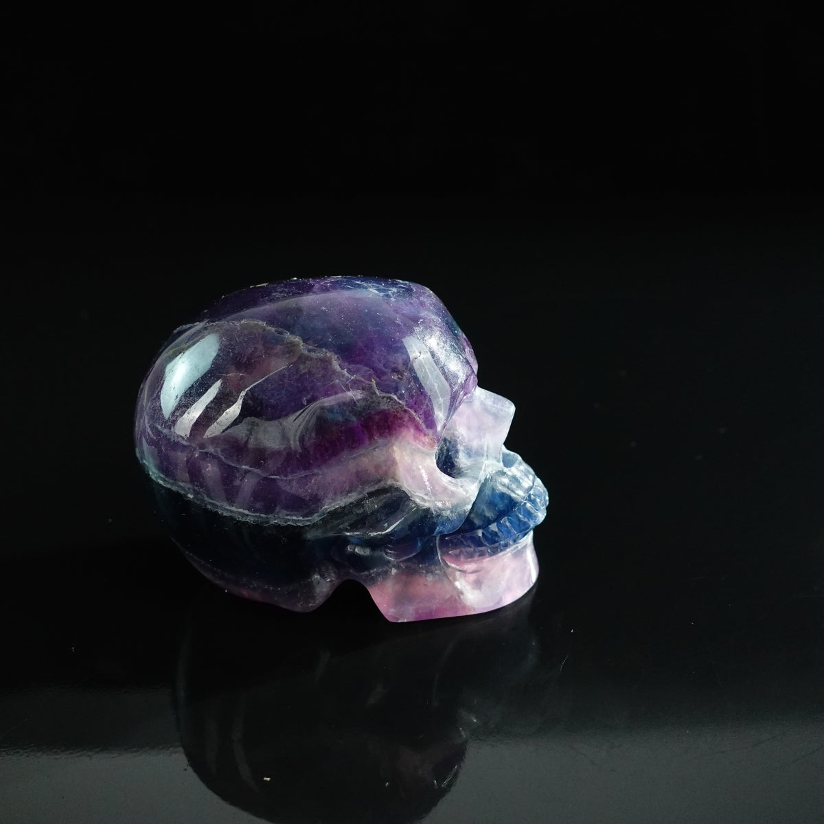 Rainbow Fluorite crystal skull 3" SKH30GF04 photo 4