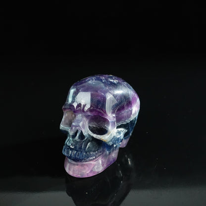 Rainbow Fluorite crystal skull 3" SKH30GF04 photo 8