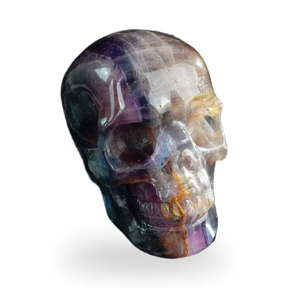 Rainbow Fluorite crystal skull 3" SKH30GF05 photo 2