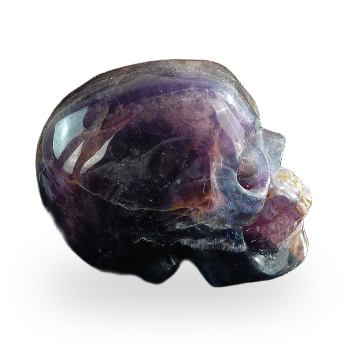 Rainbow Fluorite crystal skull 3" SKH30GF05 photo 4