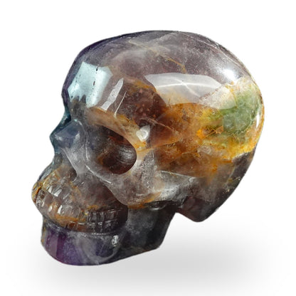 Rainbow Fluorite crystal skull 3" SKH30GF05 photo 6