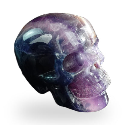 Rainbow Fluorite crystal skull 3" SKH30GF06 photo 4