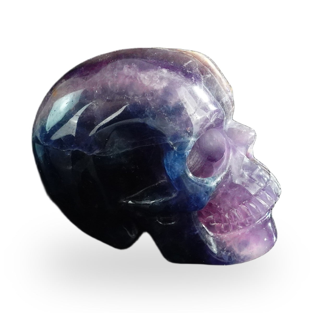 Rainbow Fluorite crystal skull 3" SKH30GF06 photo 5