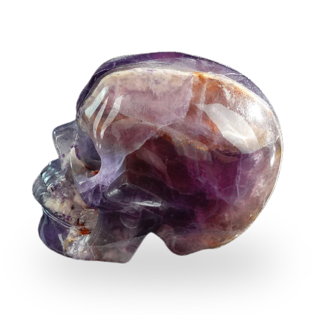Rainbow Fluorite crystal skull 3" SKH30GF06 photo 7
