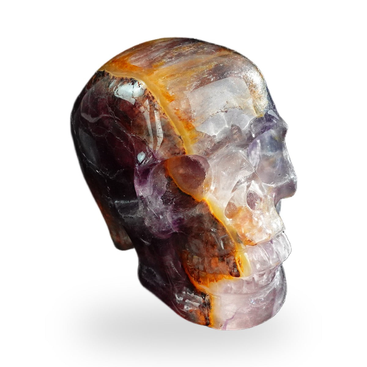 Rainbow Fluorite crystal skull 3" SKH30GF09 photo 2