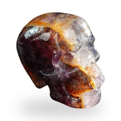 Rainbow Fluorite crystal skull 3" SKH30GF09 photo 3