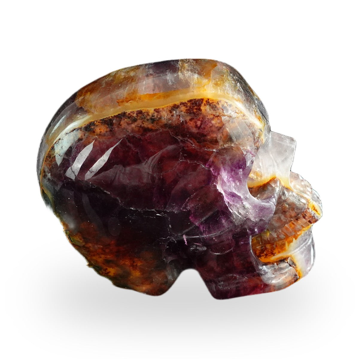 Rainbow Fluorite crystal skull 3" SKH30GF09 photo 5