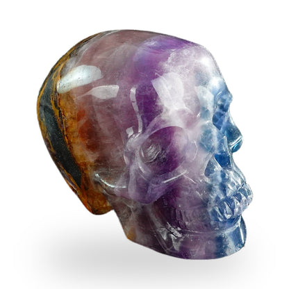 Rainbow Fluorite crystal skull 3" SKH30GF10 photo 4