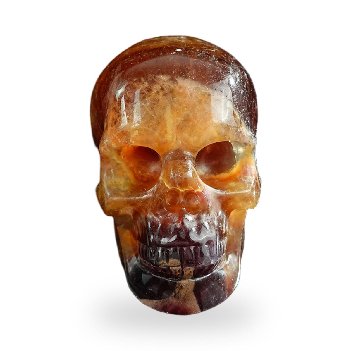 Rainbow Fluorite crystal skull 3" SKH30GF11 photo 1
