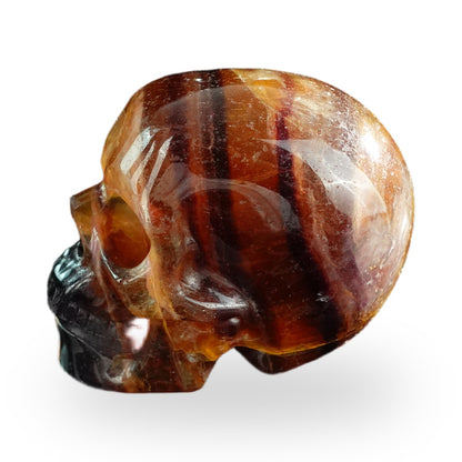 Rainbow Fluorite crystal skull 3" SKH30GF11 photo 6