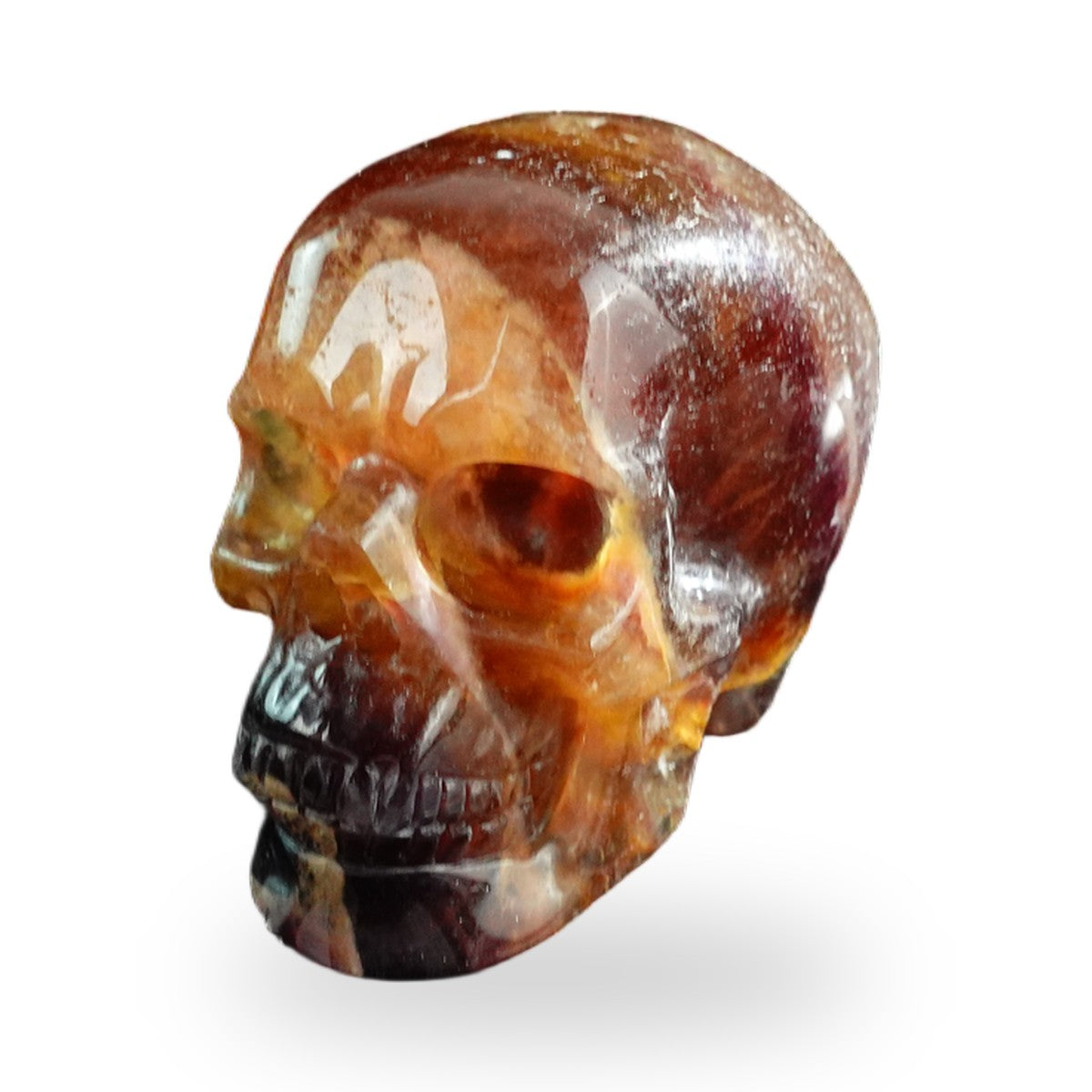 Rainbow Fluorite crystal skull 3" SKH30GF11 photo 8