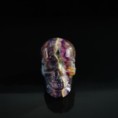 Rainbow Fluorite crystal skull 3" SKH30GF12 photo 1