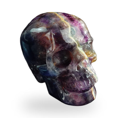 Rainbow Fluorite crystal skull 3" SKH30GF12 photo 2