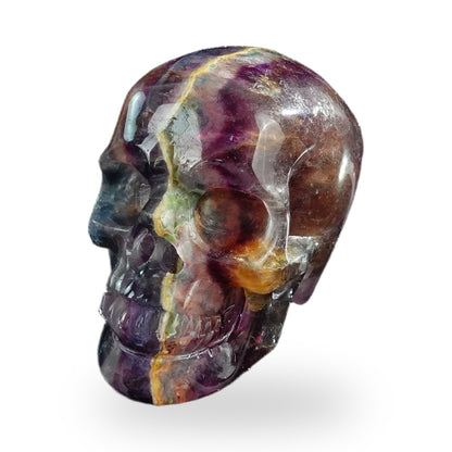 Rainbow Fluorite crystal skull 3" SKH30GF12 photo 7