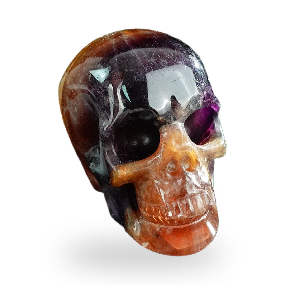 Rainbow Fluorite crystal skull 3" SKH30GF13 photo 2