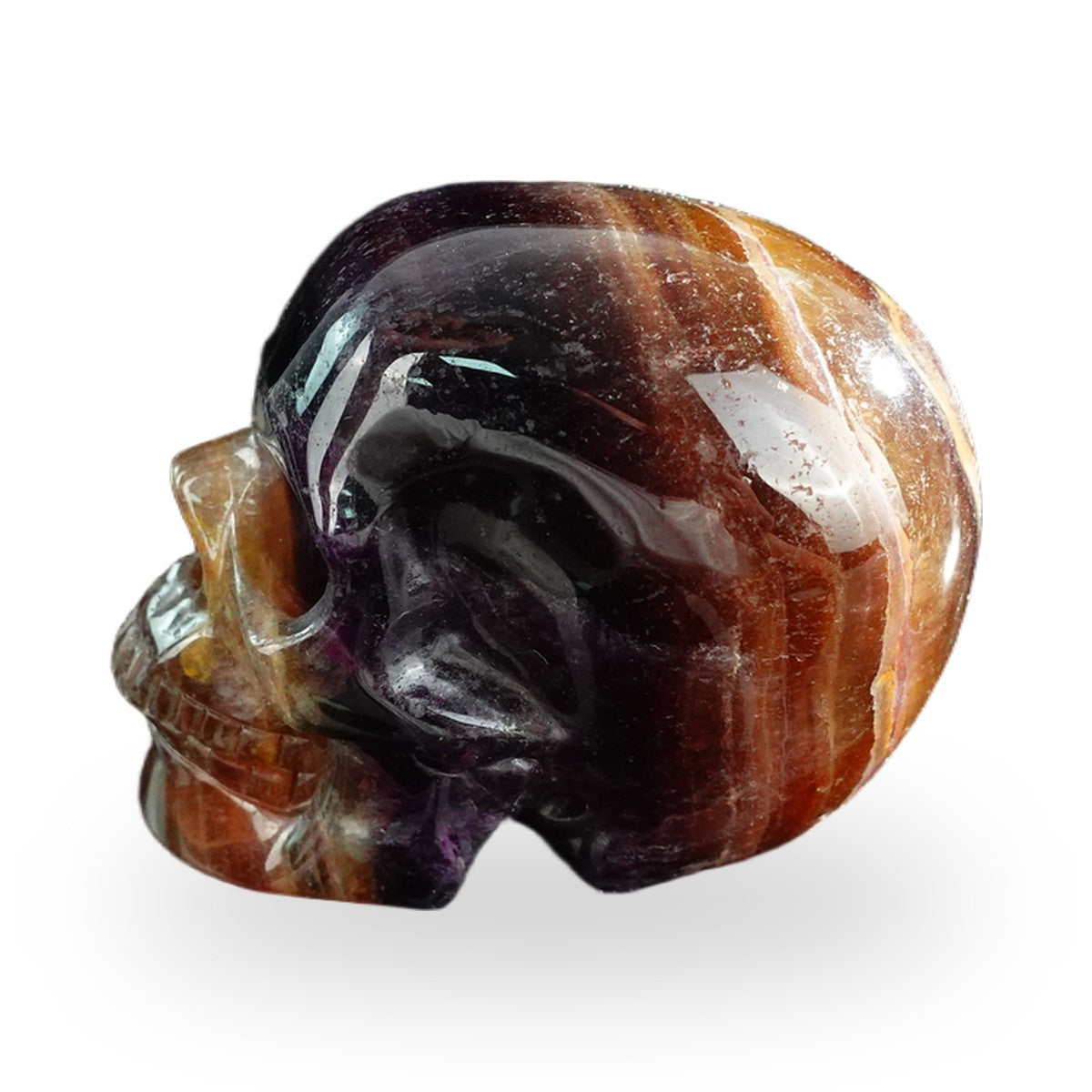 Rainbow Fluorite crystal skull 3" SKH30GF13 photo 5