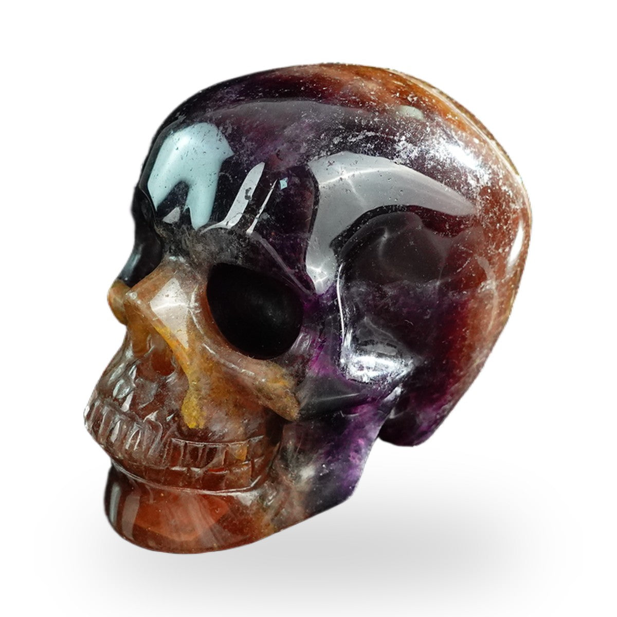 Rainbow Fluorite crystal skull 3" SKH30GF13 photo 7