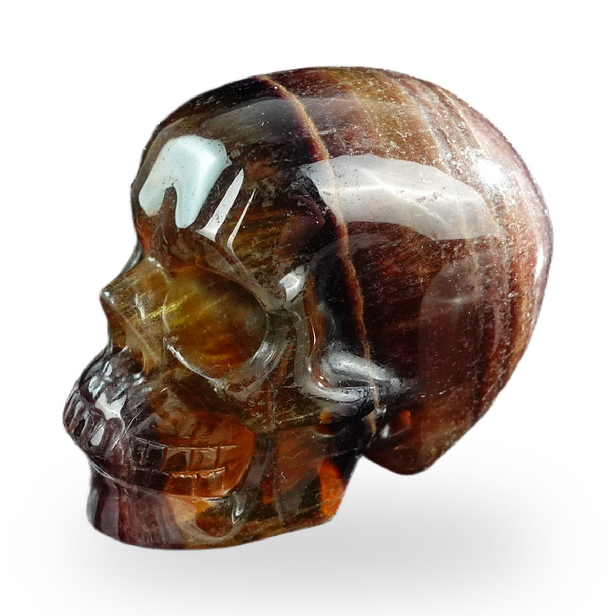 Rainbow Fluorite crystal skull 3" SKH30GF14 photo 6