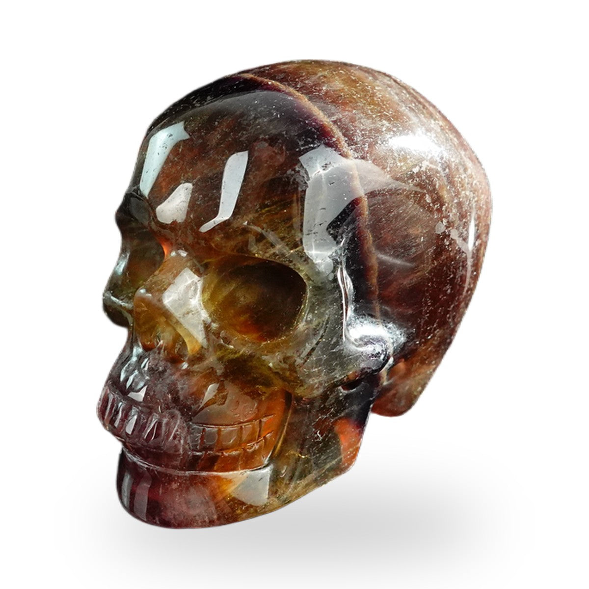 Rainbow Fluorite crystal skull 3" SKH30GF14 photo 7