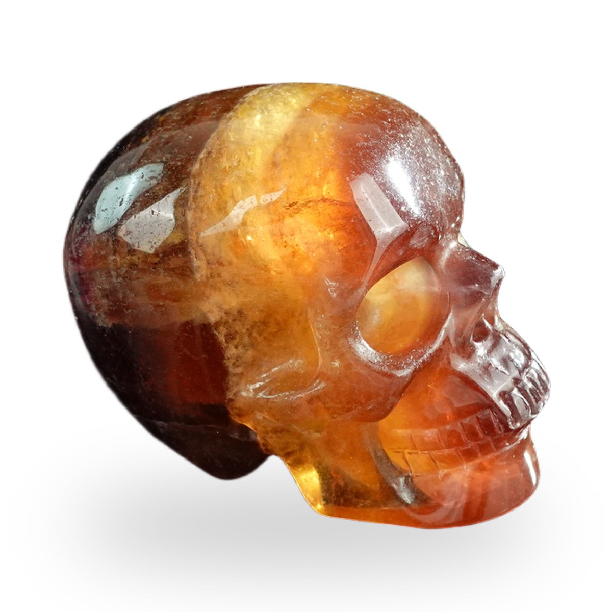 Rainbow Fluorite crystal skull 3" SKH30GF16 photo 4
