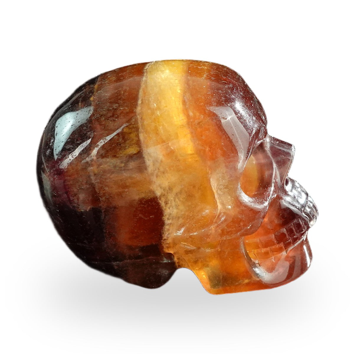 Rainbow Fluorite crystal skull 3" SKH30GF16 photo 5