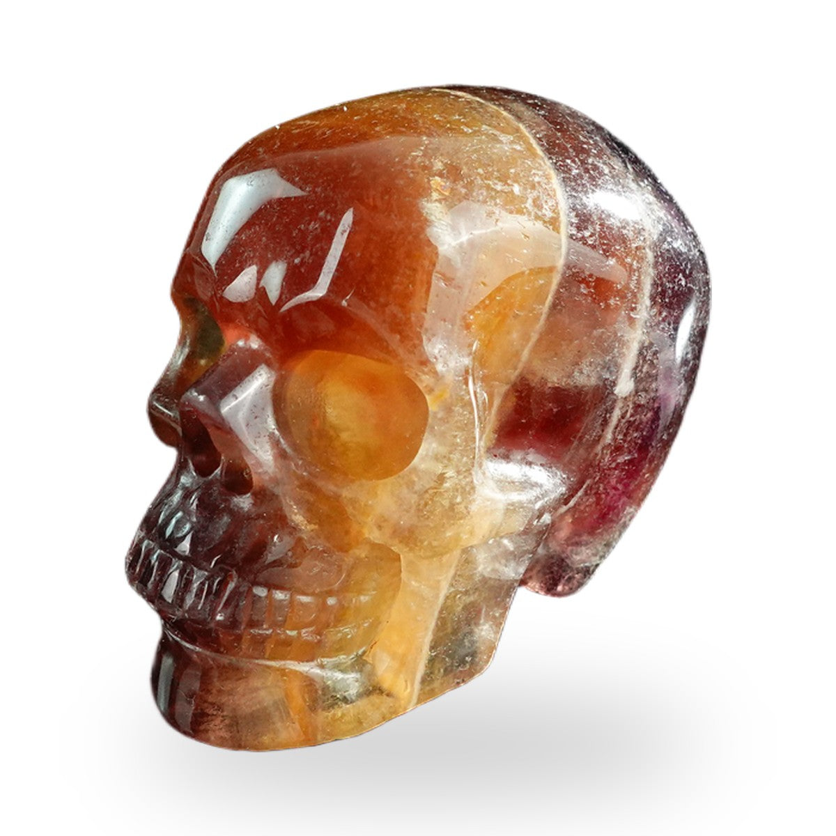 Rainbow Fluorite crystal skull 3" SKH30GF16 photo 8