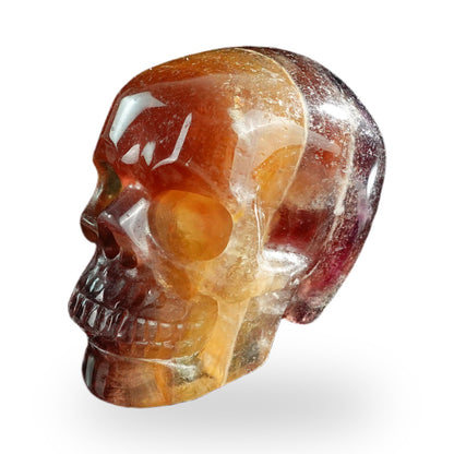 Rainbow Fluorite crystal skull 3" SKH30GF16 photo 8