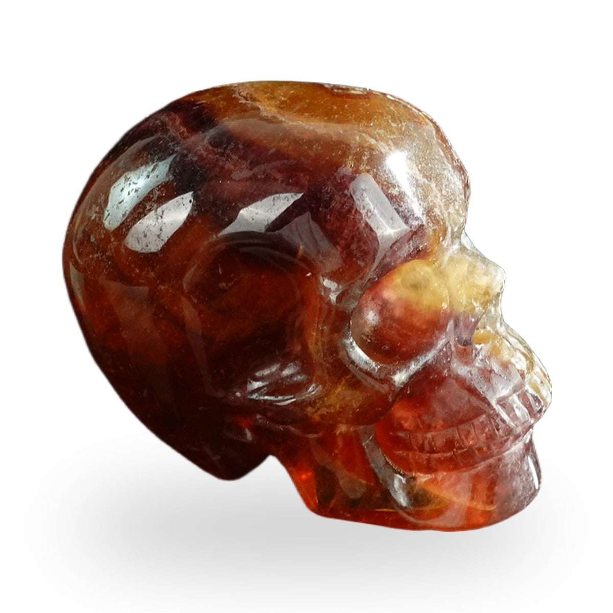 Rainbow Fluorite crystal skull 3" SKH30GF17 photo 4