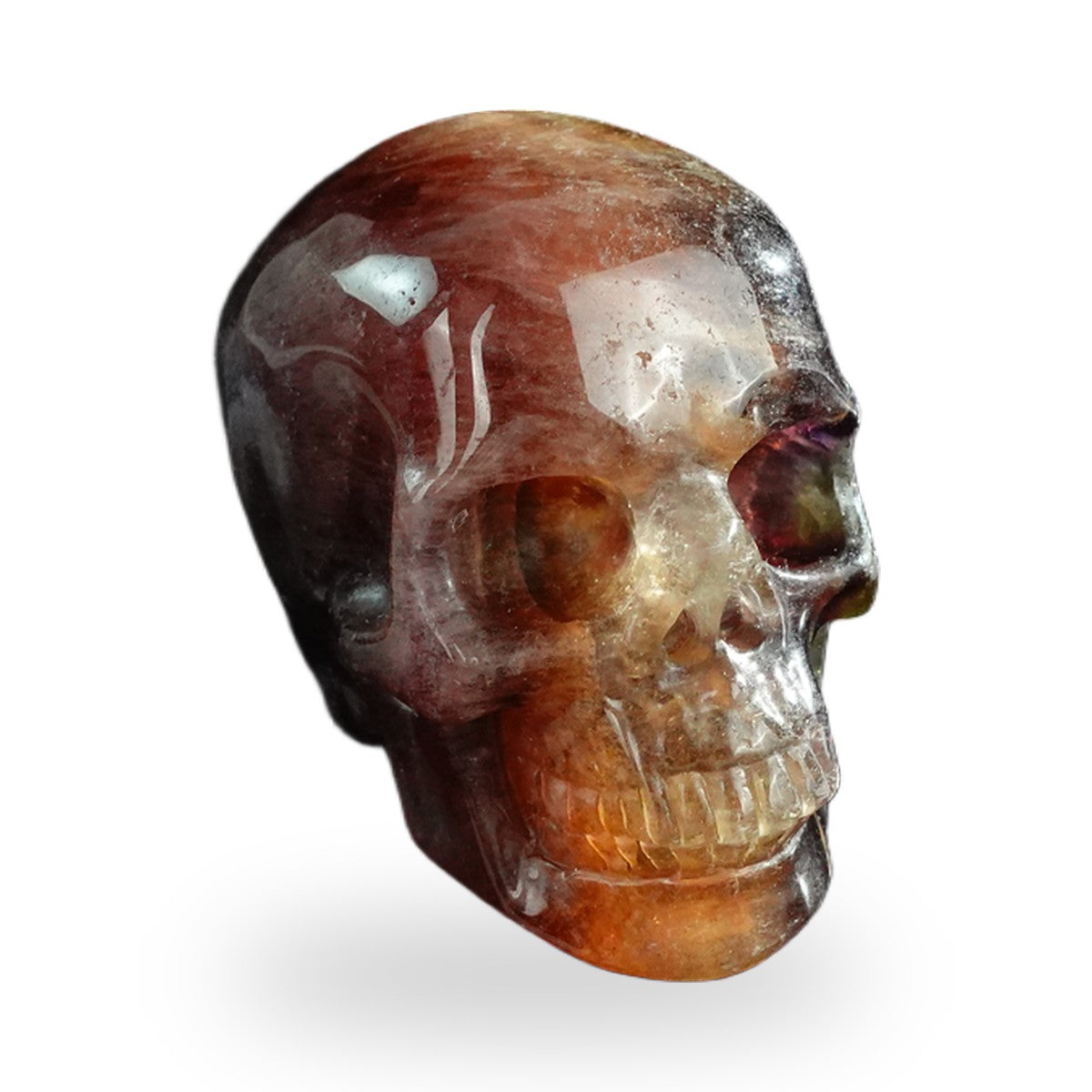 Rainbow Fluorite crystal skull 3" SKH30GF18 photo 3