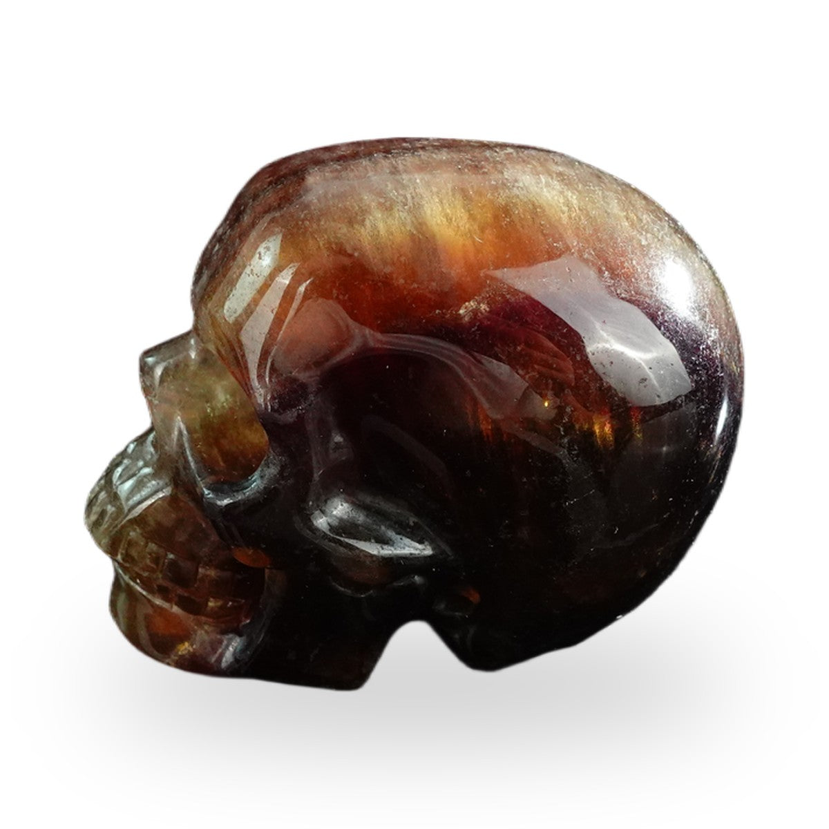 Rainbow Fluorite crystal skull 3" SKH30GF18 photo 6