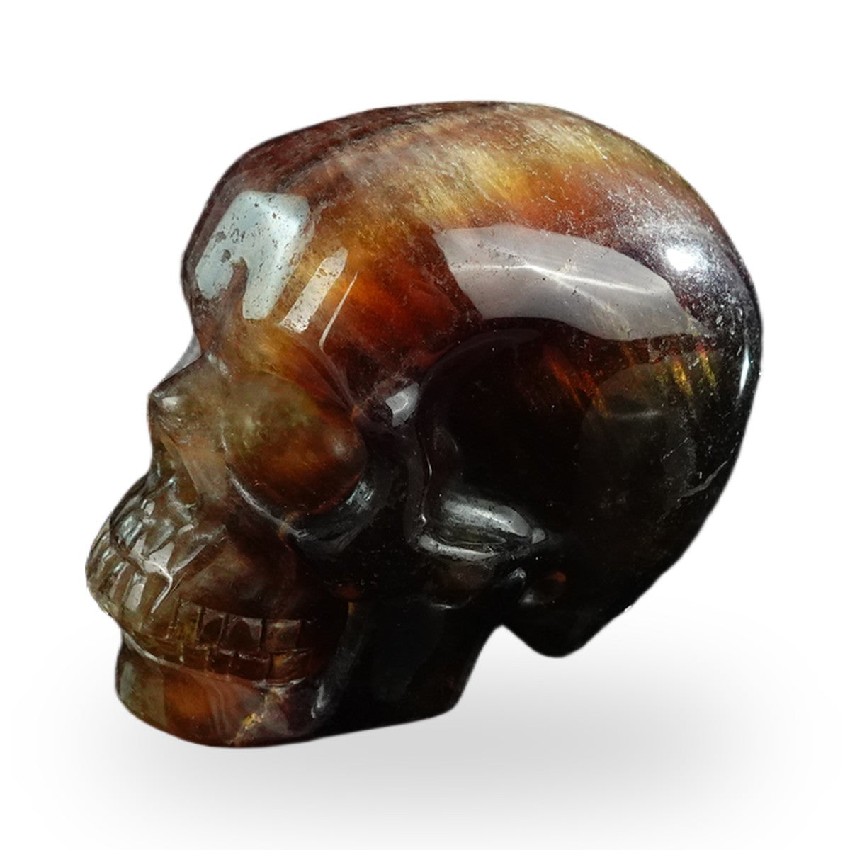 Rainbow Fluorite crystal skull 3" SKH30GF18 photo 7