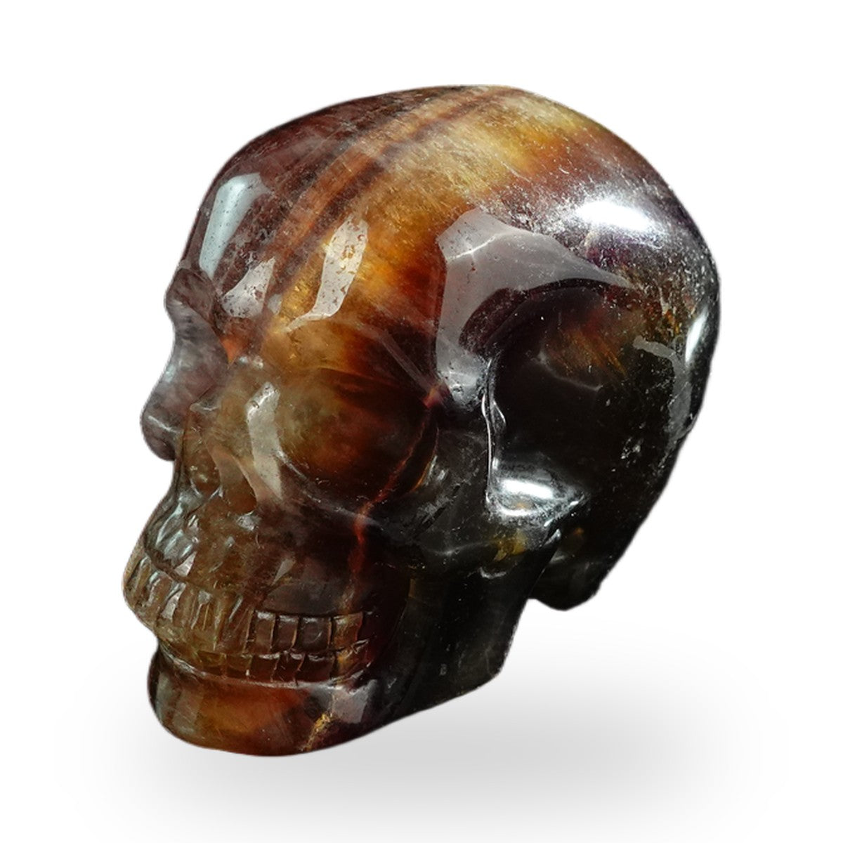 Rainbow Fluorite crystal skull 3" SKH30GF18 photo 8